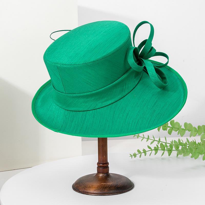 Elegant Retro European & American Wide-Brim Sun Hat for Women - Spring/Summer Beach & Banquet Style