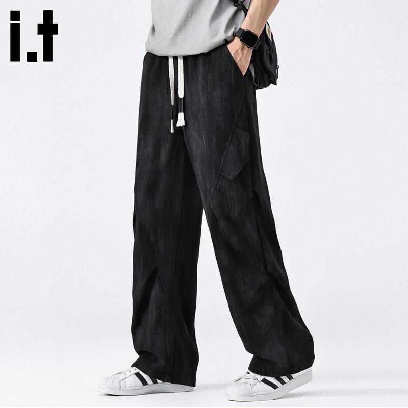 CHOCOOLATEit Men's Tie-Dye Patchwork Casual Cargo Pants