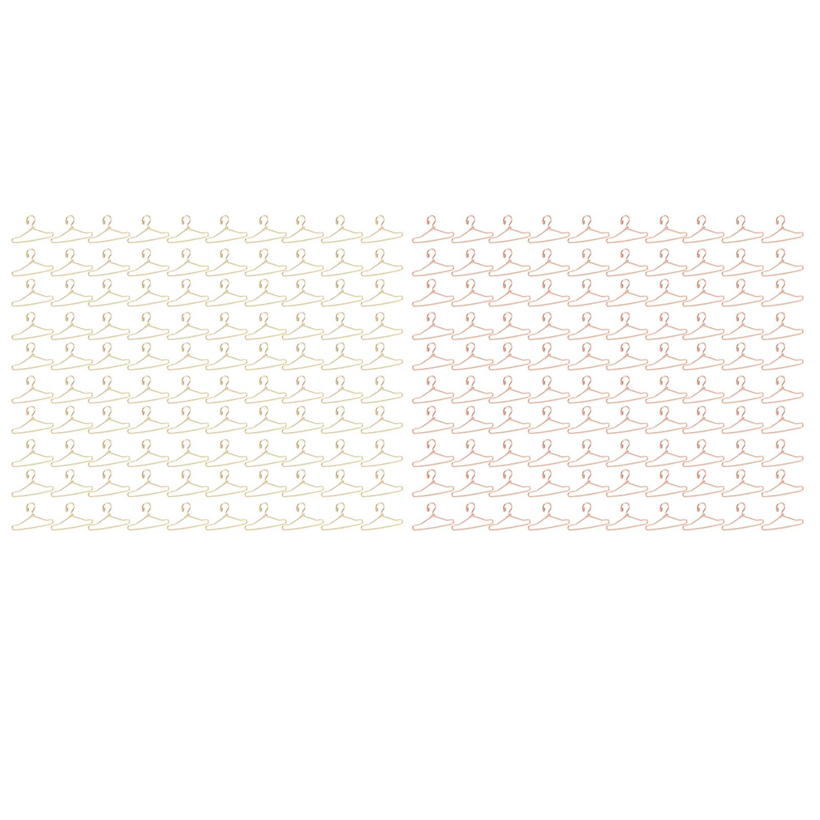 100 шт. вешалка для кукольной одежды изысканная милая металлическая вешалка для кукольной — фото 4