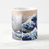Katsushika the Great Wave Off Mug from Views of Mount Photo Mug Hokusai's "Under Kanagawa" Thirty-six Fuji (Ukiyo-e Series) (A Close-up)