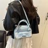 PU-Leder Crossbody Bowlingtasche Reißverschluss Schleife Umhängetasche Modische Boston Handtasche Arbeit