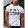 Humorous Polish Oversized, Cool, Casual, and Fashionable Short Sleeve T-Shirt for Men - Summer Top Oversized, Cool, Casual, and Fashionable