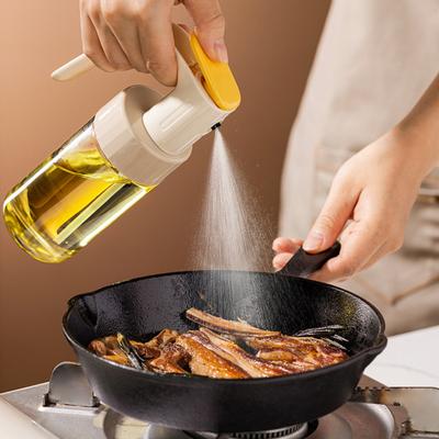 Olivenöl-Sprüher, 180 ml/250 ml, lebensmittelechte Sprühflasche, zum Kochen, Grillen, Küche, Backen, Sesam, Avocado-Ölspender