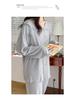 Maternity Lounge Set: Loose-Fit Plus Size Pajamas for Spring & Autumn - Ideal for Postpartum Nursing & Homewear