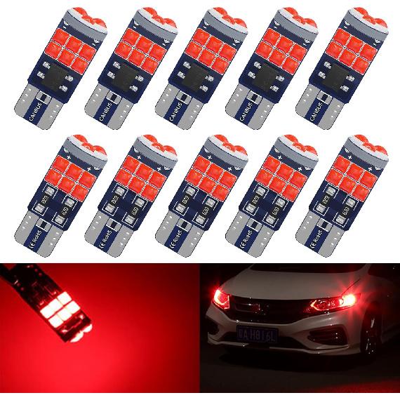 194 LED Bulb Canbus Error Free 3030 Chipset 15-SMD T10 Wedge 168 192 W5W Replacement Bulbs for Car Truck Interior Dome Map Door Courtesy Marker