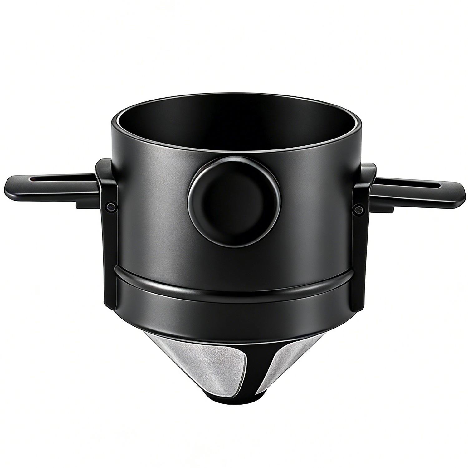 

Бытовой Фильтр-сито для Кофе из Нержавеющей Стали Подвесной Капельный и Заливной Двухслойный Складной Сито-Воронка Безбумажный Фильтрующий Прибор. One Size чёрный