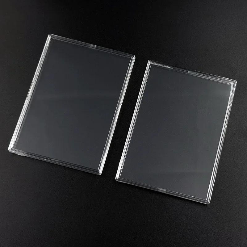 Transparent Kpop Idol Photocard Sleeve Frame Anti-scratch PS DIY Gaming Trading Card HD Collect Holder Display