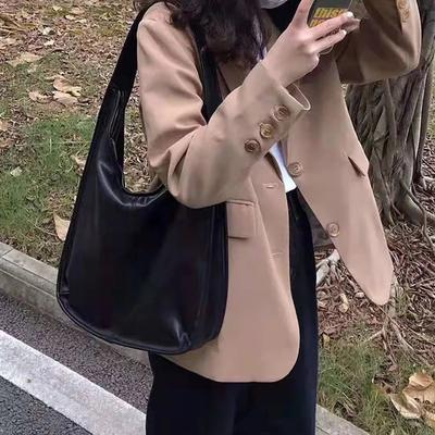 Trendy New Women Shoulder Bag Soft Leather Totes Handbag Daily Large Capacity Shopping Bag Pouch