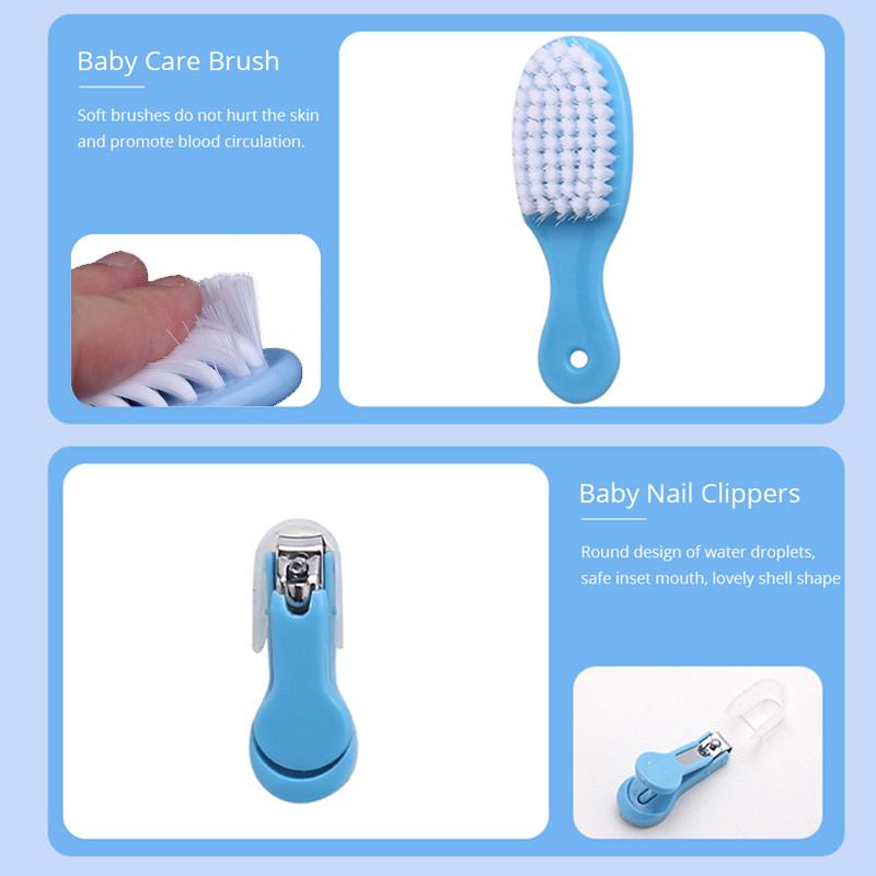 6/8/10 teile/satz Neugeborenen Kamm Pinsel Nagel Haar Gesundheit Pflege Kit Sicherheit Werkzeug Baby Pflege set Liefert