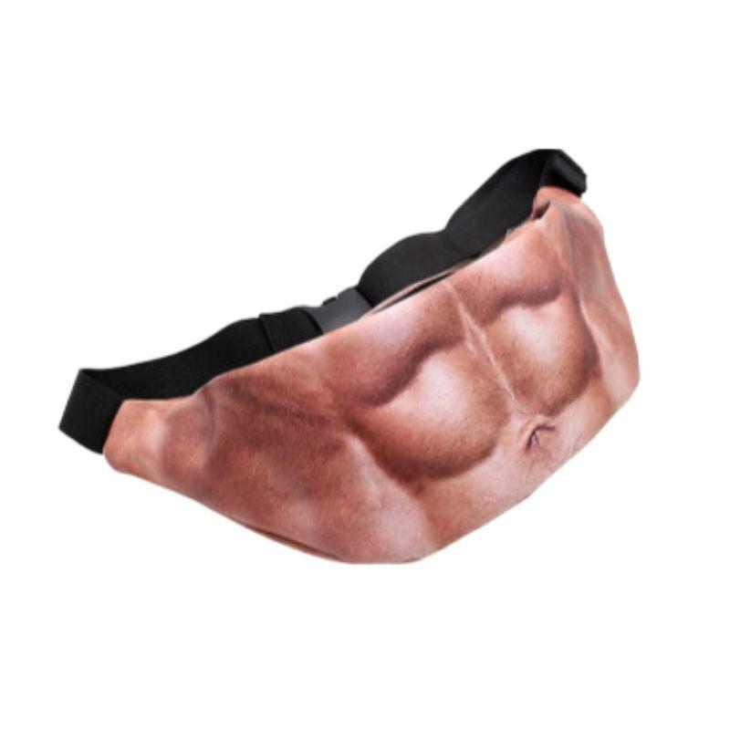 3D Dad Bod Beer Belly Fanny Pack Funny Gag Gift Waist Bag