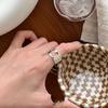 BF CLUB 925 Sterling Silver Rings For Women Open Minimalist Retro Heart Ring Creative Anillos Bague Fine Jewelry