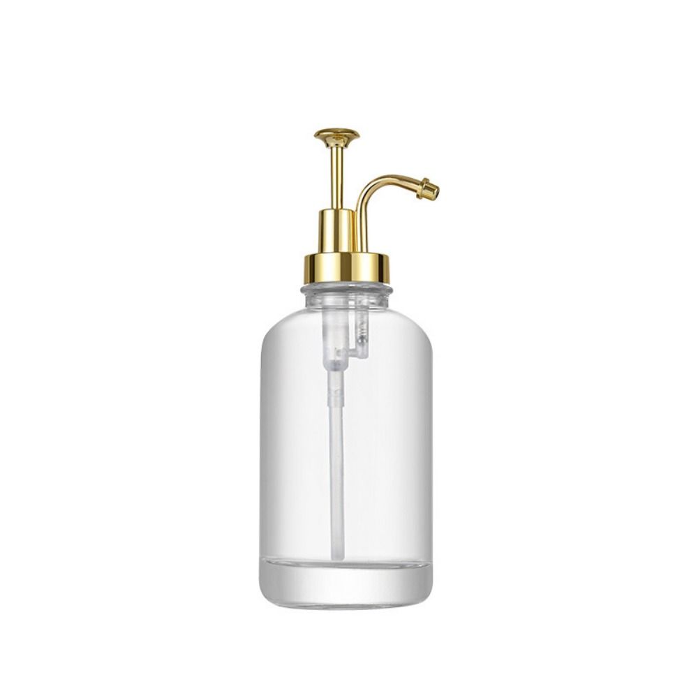 Clear Glass Syrup Bottle Precise Dispensing Coffee Bar Accessories Hand Soap Dispenser Coffee Shop