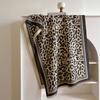 Leopard Print Imitation Cashmere Scarf, Winter Printing Warm Shawl, Advanced Commuting Feeling Neck Protection And Cold Protection Scarf