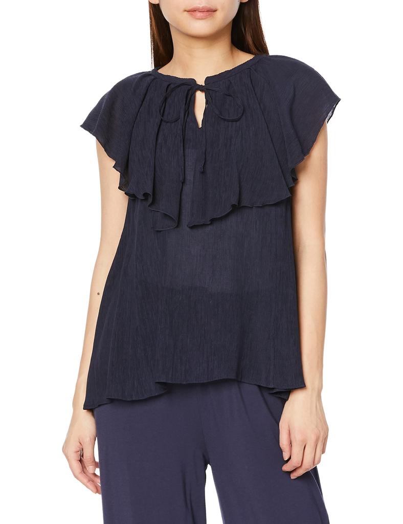 Refle Ruffle Tops SHFB232028 NVY [Sneider Home] Women's