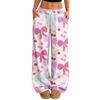 Women's Casual And Fashionable  Elastic Waist Loose Wide Leg Pants