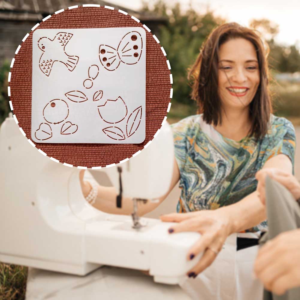 Animal Pattern Embroidery Template DIY Hand Sew Fabric Embroidery Tool For Embroidery Patchworks Sewing Craft