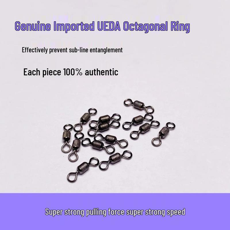 UEDA Embossed Alloy Figure-8 Swivel Ring with High Tensile Strength