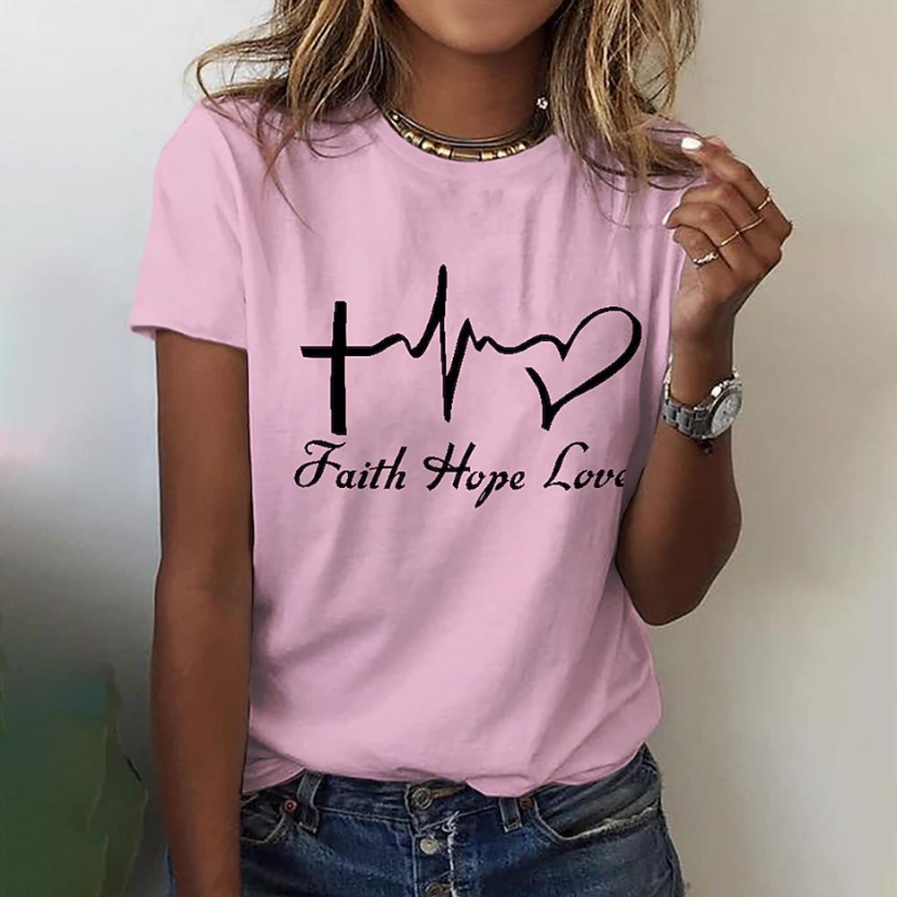 Fashion Letter 3D Printed Women's Short Sleeve T-Shirts New Casual T-Shirt Top Summer Loose Tops Tees Female Clothing Oversized