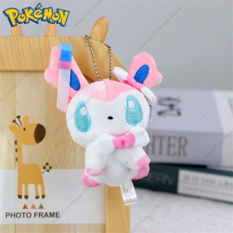 Pokemon Q Version Sylveon Espeon Umbreon Vaporeon Plush Toys Keychain Kawaii Leafeon Jolteon Flareon Glaceon Peluche Dolls Gifts