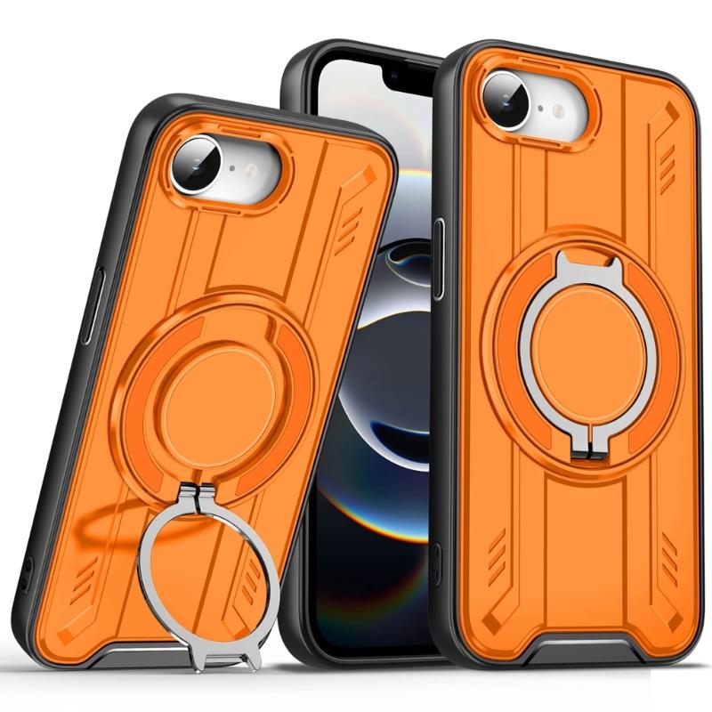 Phone Case for Phone 16E 360 Degree Rotation Kickstand TPU+PC Protective Shock Grade Shell Phone Case