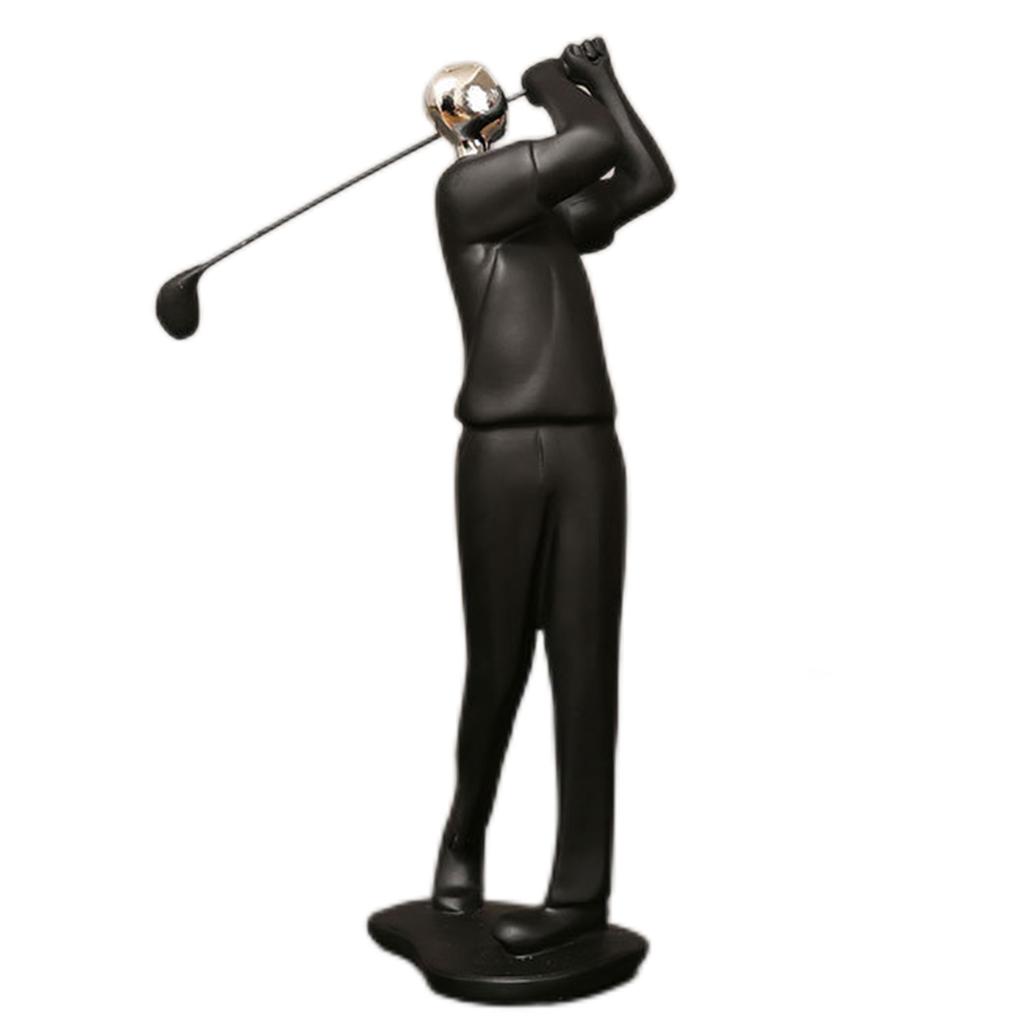 Modern Abstract Craft Resin Athlete Statue Sport Figure Figurine Elegant Sport Theme Sculpture Office Home Living Room Decor