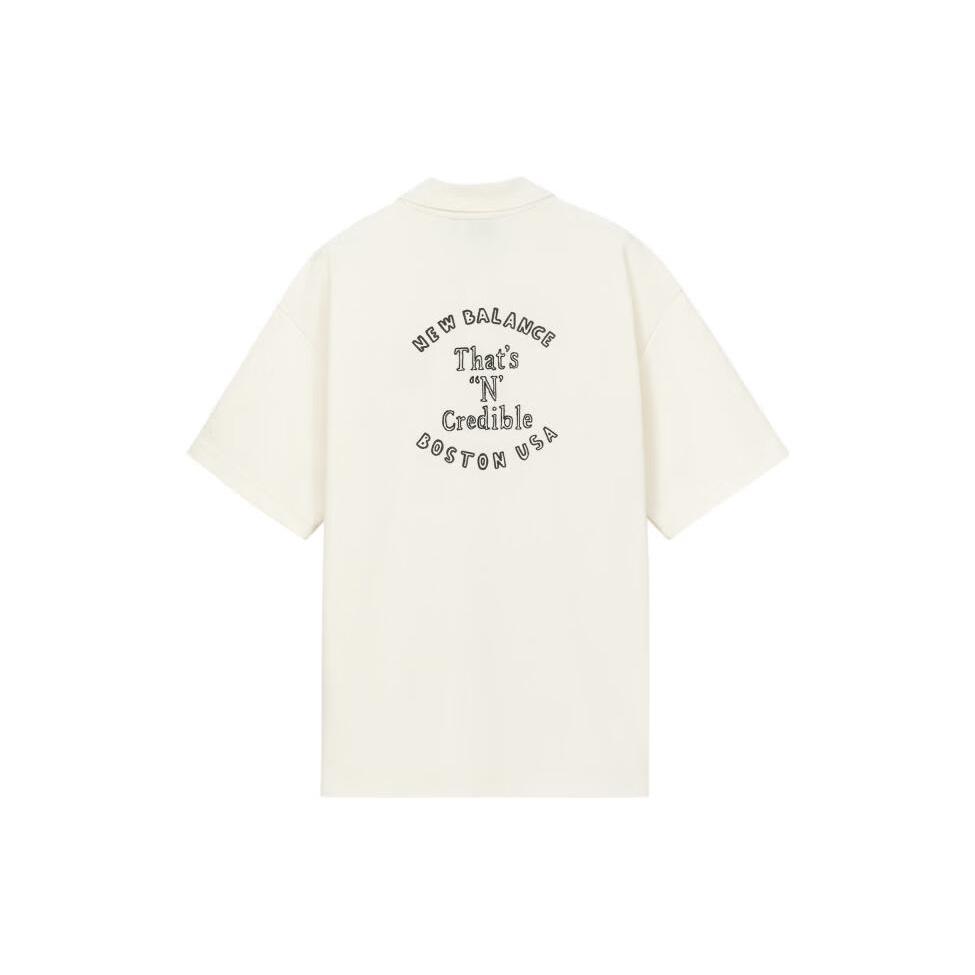 New Balance Casual Polo T-Shirt Asia Sizing  White  Men s 5FD26161-IV L
