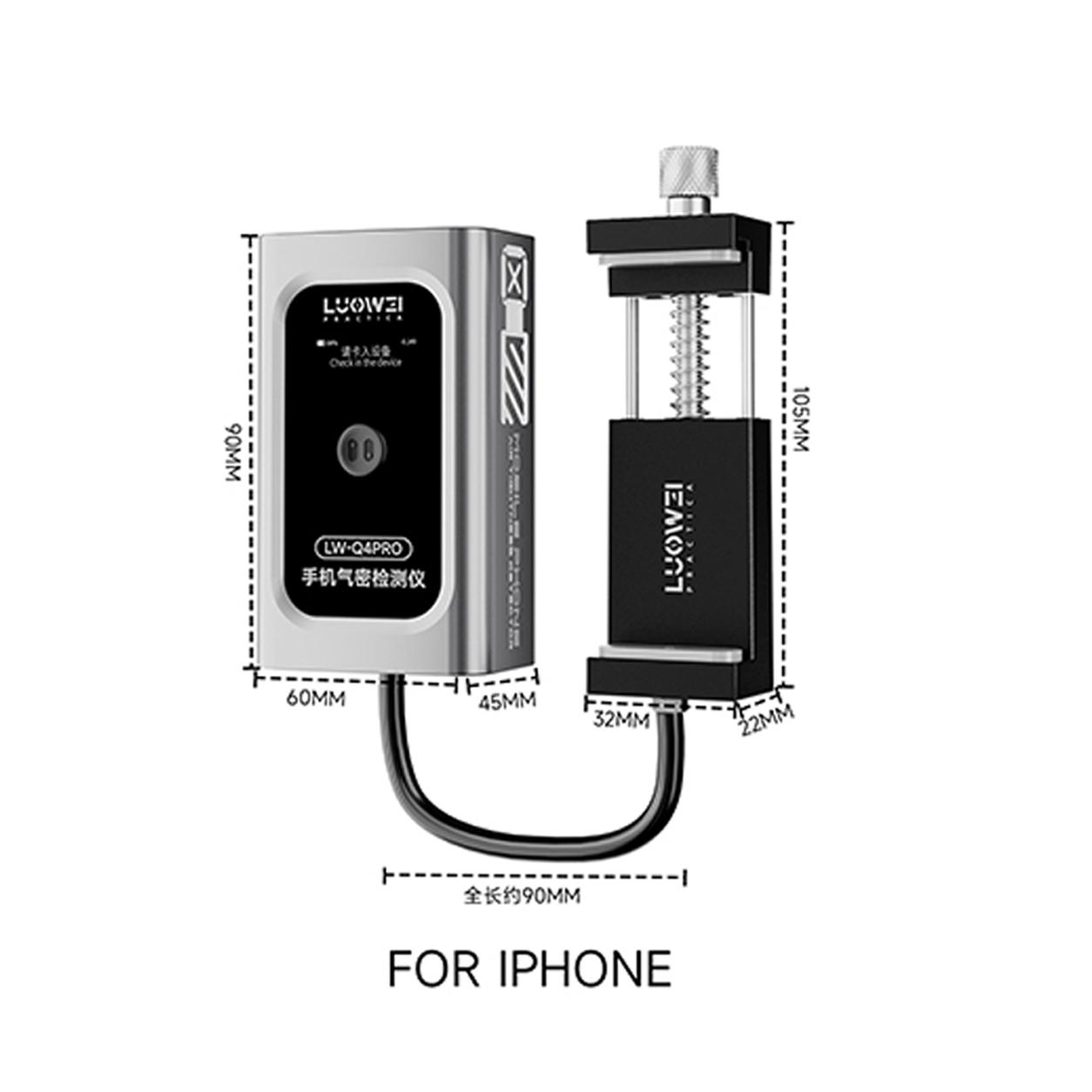 LUOWEI LW-Q4 PRO Phone Waterproof Tester Airtightness Pressure Detector Repair Tool for iPhone Android Mobile Phones Test Tools