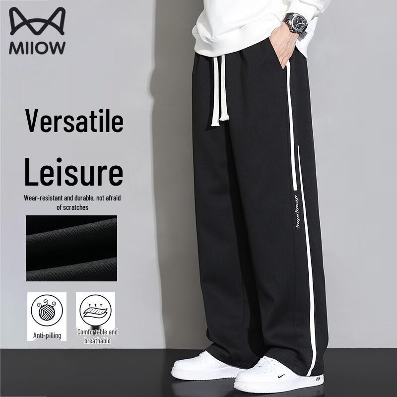 MiiOW Men s Winter Fleece-Lined Warm Casual Pants M