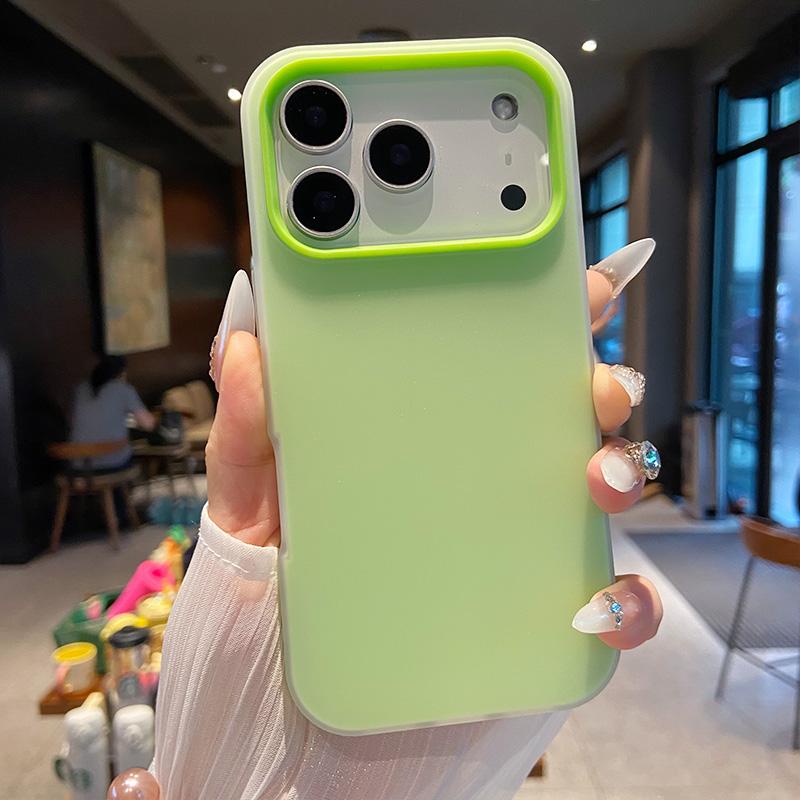 Luxury 2in1 Candy Phone Case for IPhone 17 Air 12 13 14 15 16 Pro Max TPU+PC Shockproof Bumper Back Cases Protect Cover