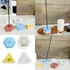 Hexagon Triangular Silicone Molds with Hole Geometric Resin Molds for Epoxy Resin, Candle, Tealight Holder, Decoration