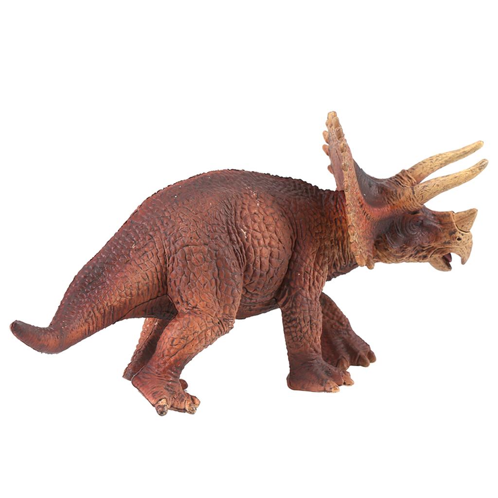 Realistic Triceratop Dinosaur Animal Model Figure Kids Early Educational Toys Gift
