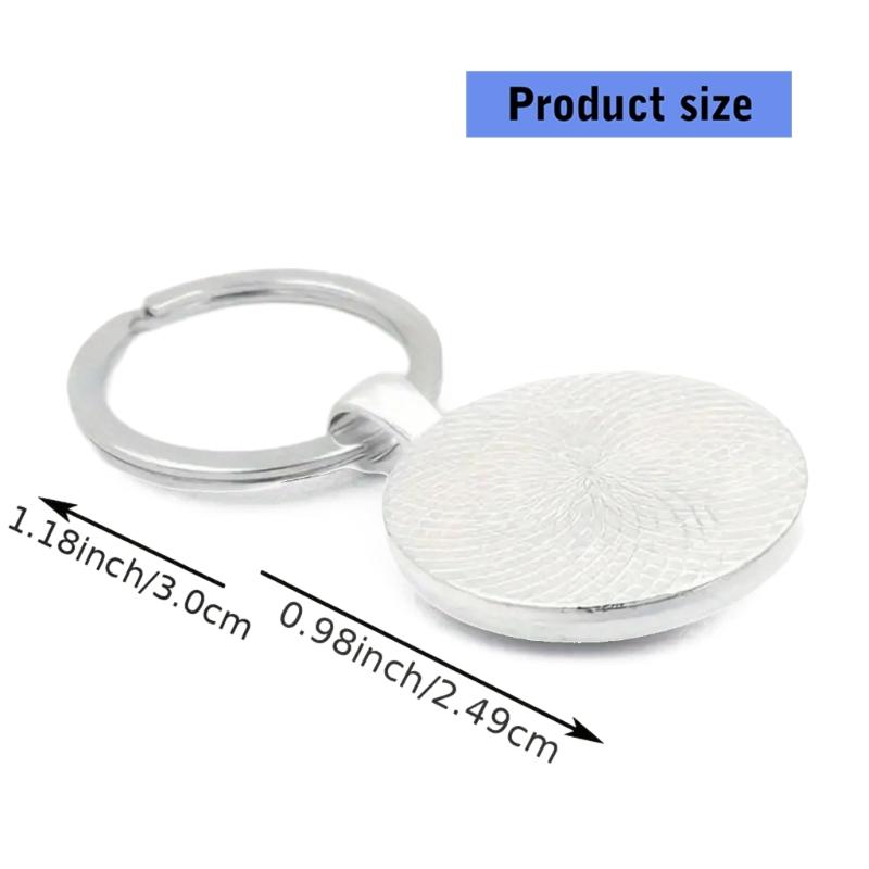 Compact Charm Keychain Galaxy Star Sun Moon God Vintage Design Key Ornament for Everyday Accessory