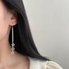 S925 Silver Star Ear Thread Long Tassel Star Hoop Earring Light Luxury Elegant Versatile Ear Jewelry