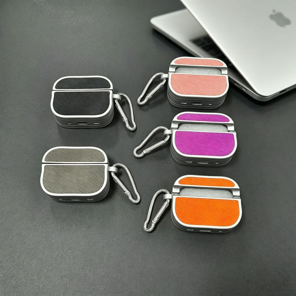 Electroplating spray paint diagonal cloth for apple AirPods 1 earphone case simple business AirPods pro1 earphone cover