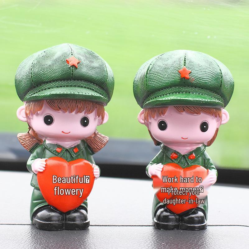 Creative Cartoon Couple Dolls for Car Interiors and Home Decor - Small Festival Ornaments and Gifts