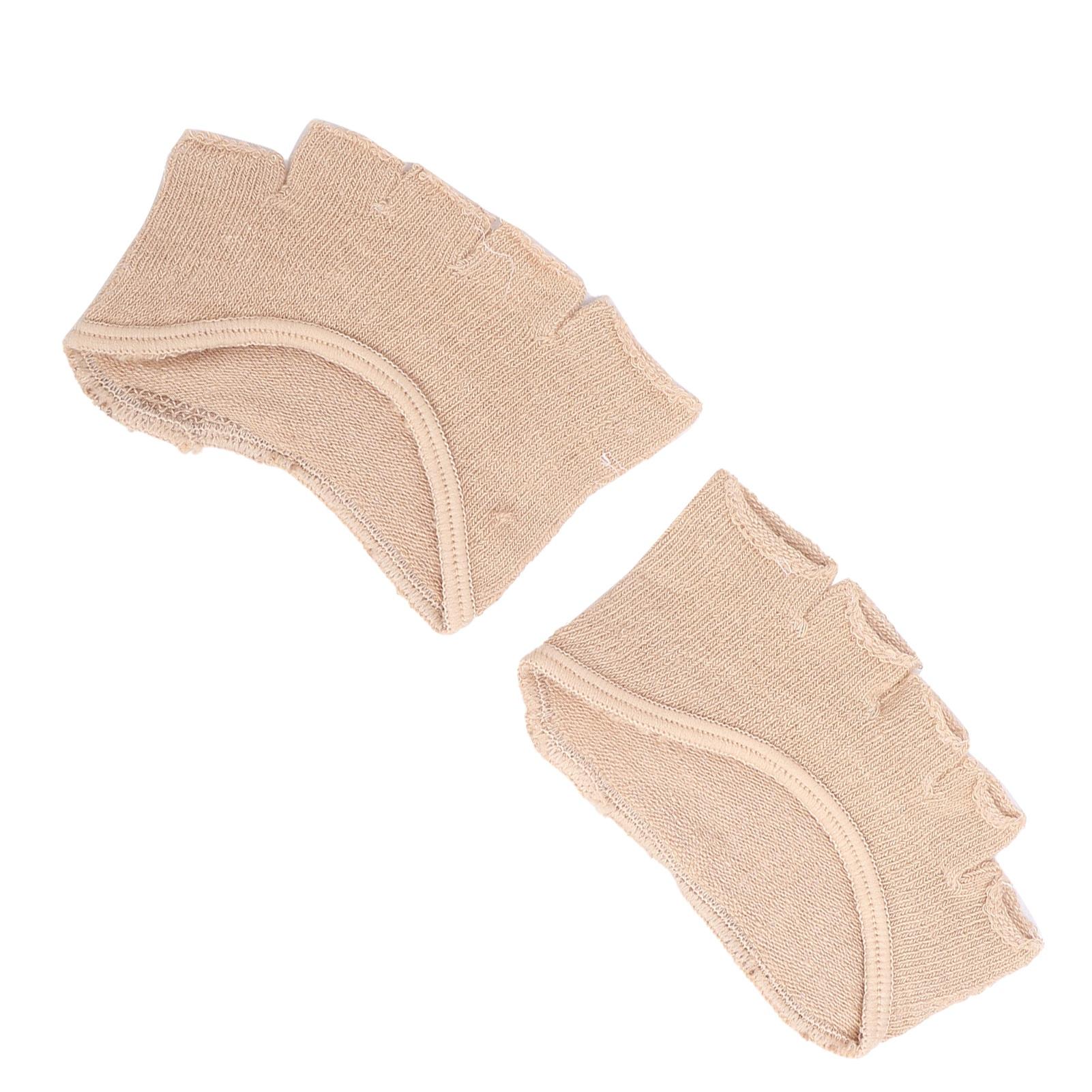 

Носки без пятки с разделением пальцев ног, дышащие, впитывающие пот, подушечки для передней части стопы с открытым носком