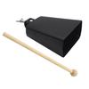 5 Inch Cowbell Iron Percussion Instrument With Clapper For Drum Set Kit Accessory