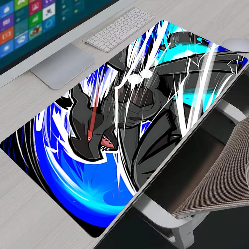 Mouse Pad Anime Gaming P-Pokemon Zekrom Reshiram Mousepad Laptop Gamer Computer  Accessories Non-slip Rubber Keyboard Desk Mat