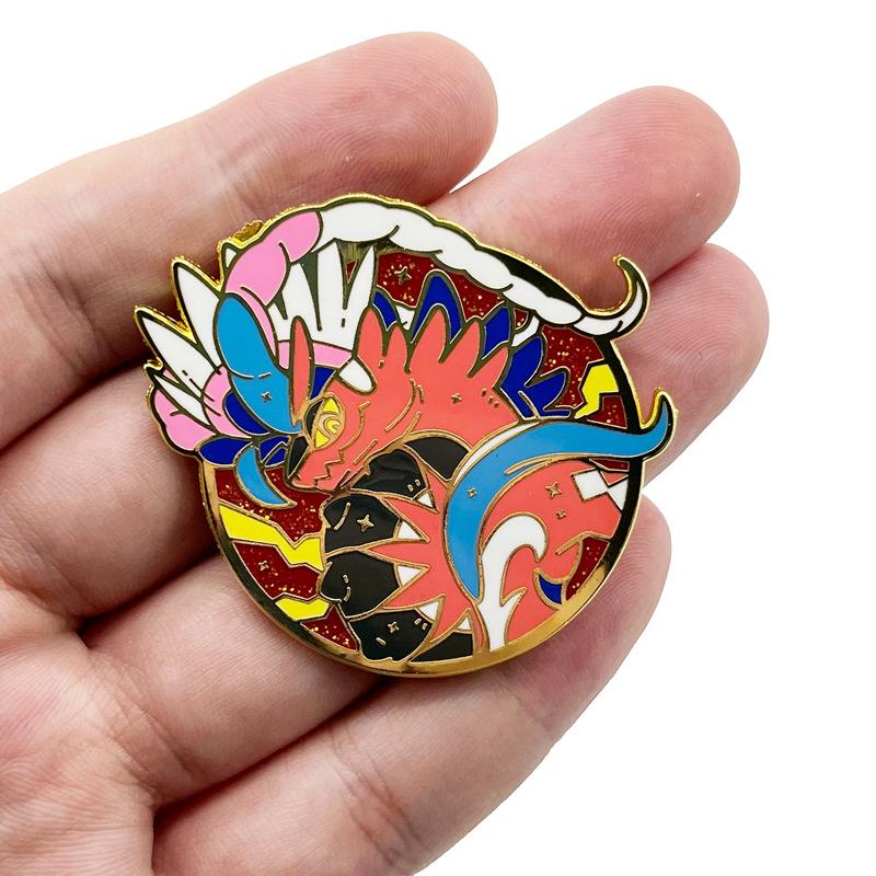 Games Koraidon Anime Lapel Pins Backpack Jeans Enamel Brooch Pin Women Fashion Jewelry Gifts Cartoon Badges