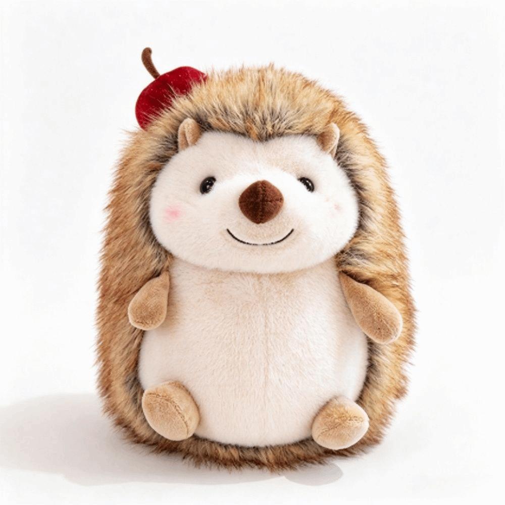 Lifelike Hedgehog Plush Toy Fluffy Hedgehog Plushie New Hedgehog Stuffed Doll Xmas Gift