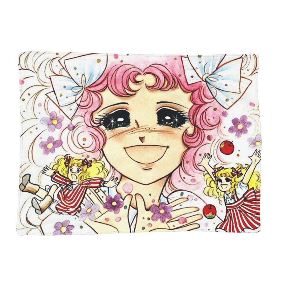 Candy Candy Anime Manga Blanket Soft Warm Flannel Throw Blanket Cover for Bed Living room Picnic Travel Home Sofa 80x120cm
