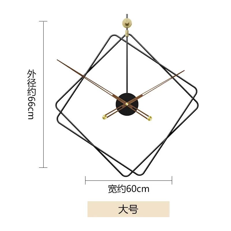 Nordic Style Home Wall Clock Creative Personality Living Room Aesthetics Office Cafe Shop Mute Timepiece Iron Round Clock9nine