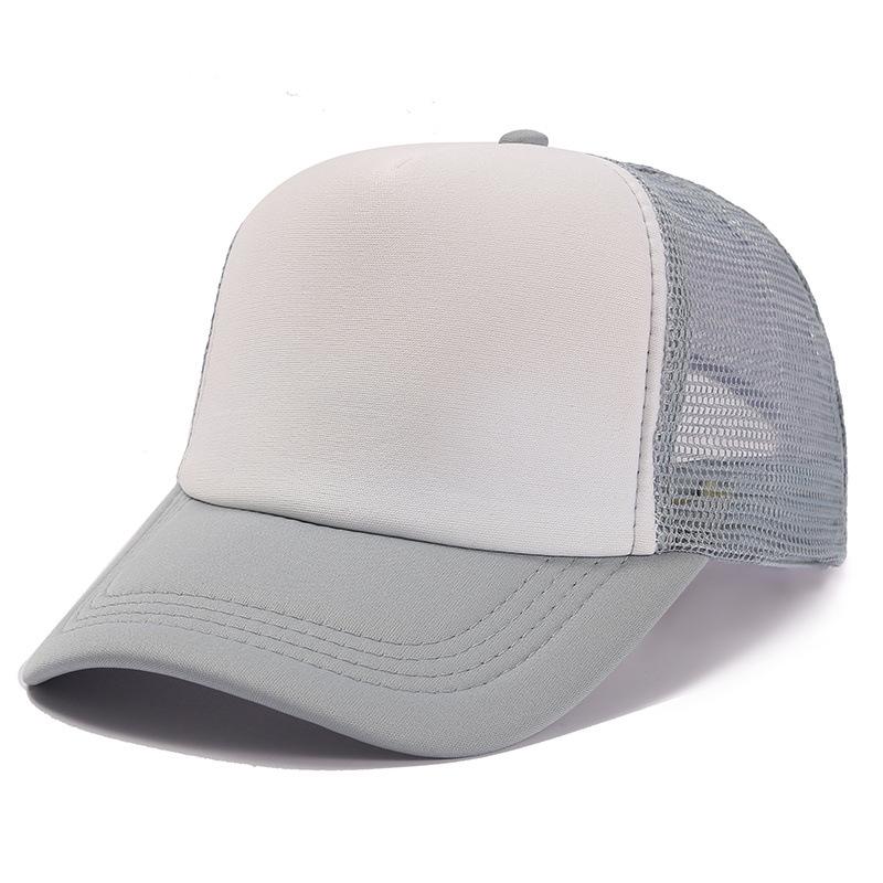 Hat Men's Spring Summer Korean Edition Trendy Men's Light Board Mesh Hat Fashion Baseball Hat Versatile Cap Truck Hat Solid Color Women