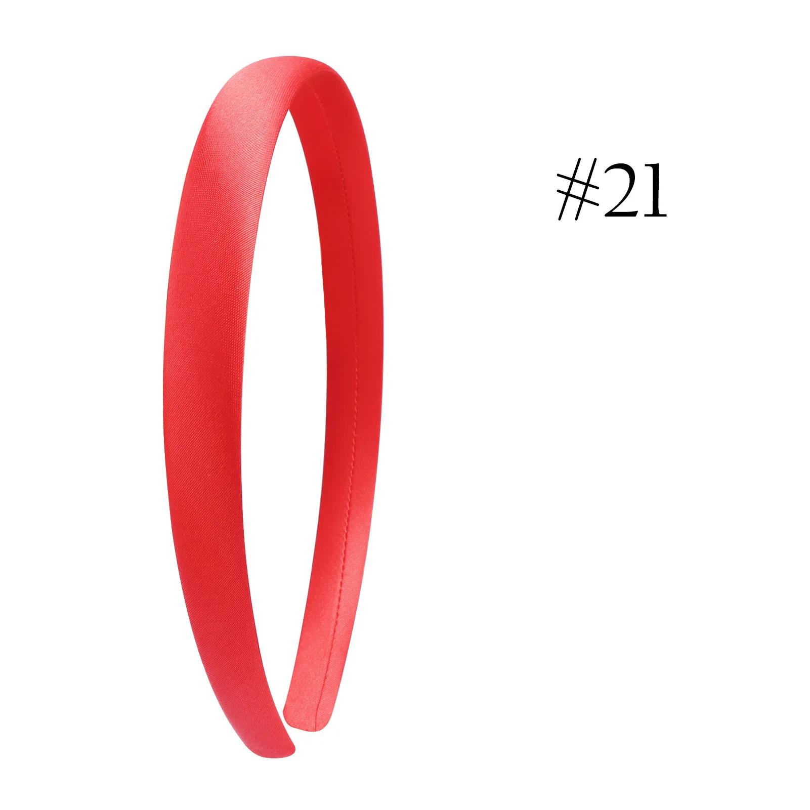 

1,5 см Однотонные повязки на голову Атласная повязка на голову DIY Поделки Повязка для волос Красочные повязки на голову для девочек Женщин Тонкий эластичный обруч для волос Аксессуары