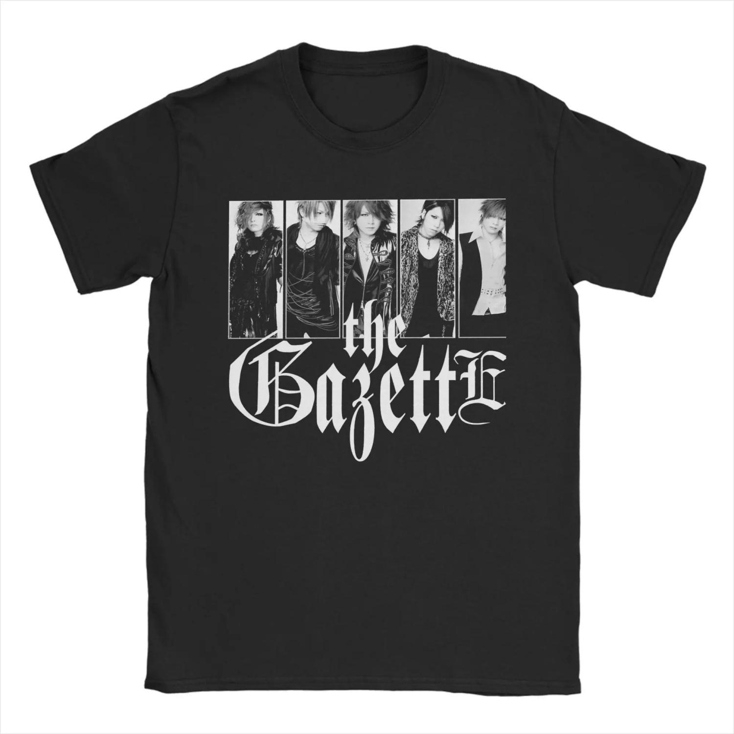 

Novelty The Gazette Japan Rock Band T-Shirt for Crew Neck Pure Cotton T Shirt Short Sleeve Tees Classic Tops S чёрный