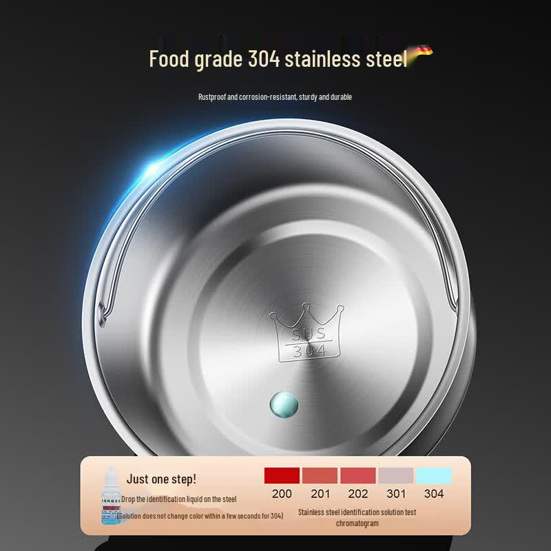 304 Stainless Steel Steamer Bowl with Stand