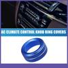 Car Media Volume Tune Button Cover TWO  for Toyota 4Runner 2010- Blue
