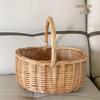 Willow Woven Rattan Picnic & Handbag Basket, Small Bamboo Internet Celebrity Style
