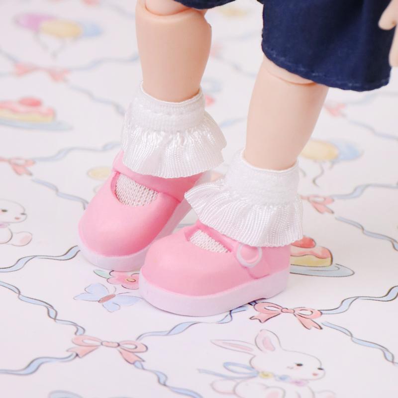 Plastic OB11 Student Shoes Obitsu 11 Doll Shoes ob11 Doll Pointy Toe Shoes Diy Toys For dod Ddf Body9 1/12 Bjd Gsc Bjd Doll