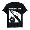 Tricou cu Meme Paper Beats Rock la Mare Căutare Unisex Bumbac Supradimensionat Confortabil și Respirabil Mânecă Scurtă Bumbac Gros Îmbrăcăminte Feminină Masculină